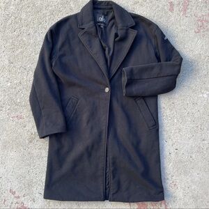 ALO Yoga VIP Trench Blazer Women's Small Coat Black Jacket Chic Urban